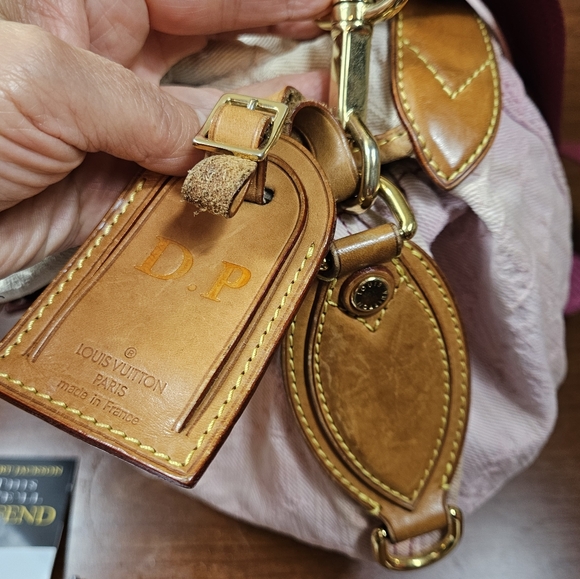 Auth Louis Vuitton Sunshine Pm Burgundy and Blue Denim Jean Cross body Bag - Picture 11 of 15